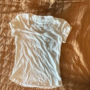 Banana Republic Cream Short Sleeve Top